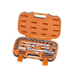 45pcs Mitool gear socket set in orange blow-moulded case with tools neatly arranged
