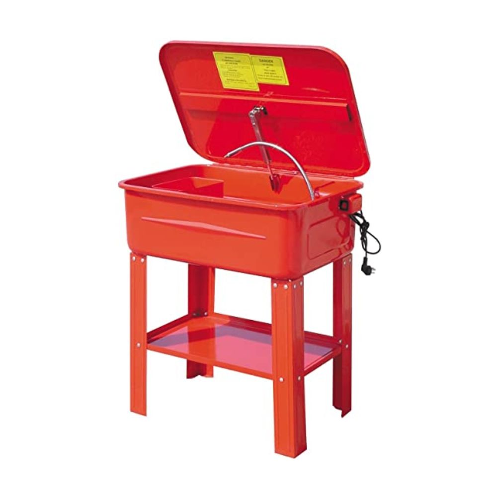20-gallon parts washer with stand and cleaning nozzle
