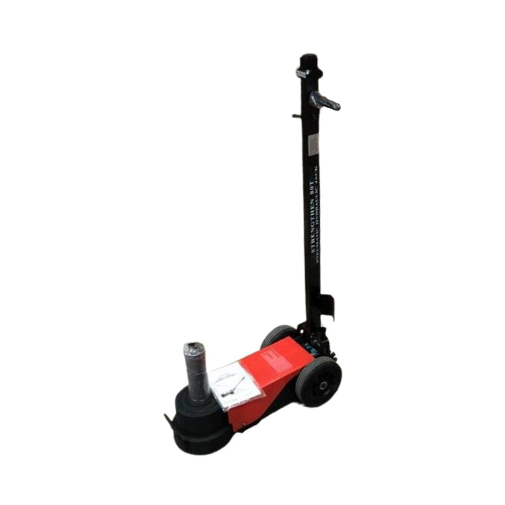 Heavy duty 50T air hydraulic trolley jack in red
