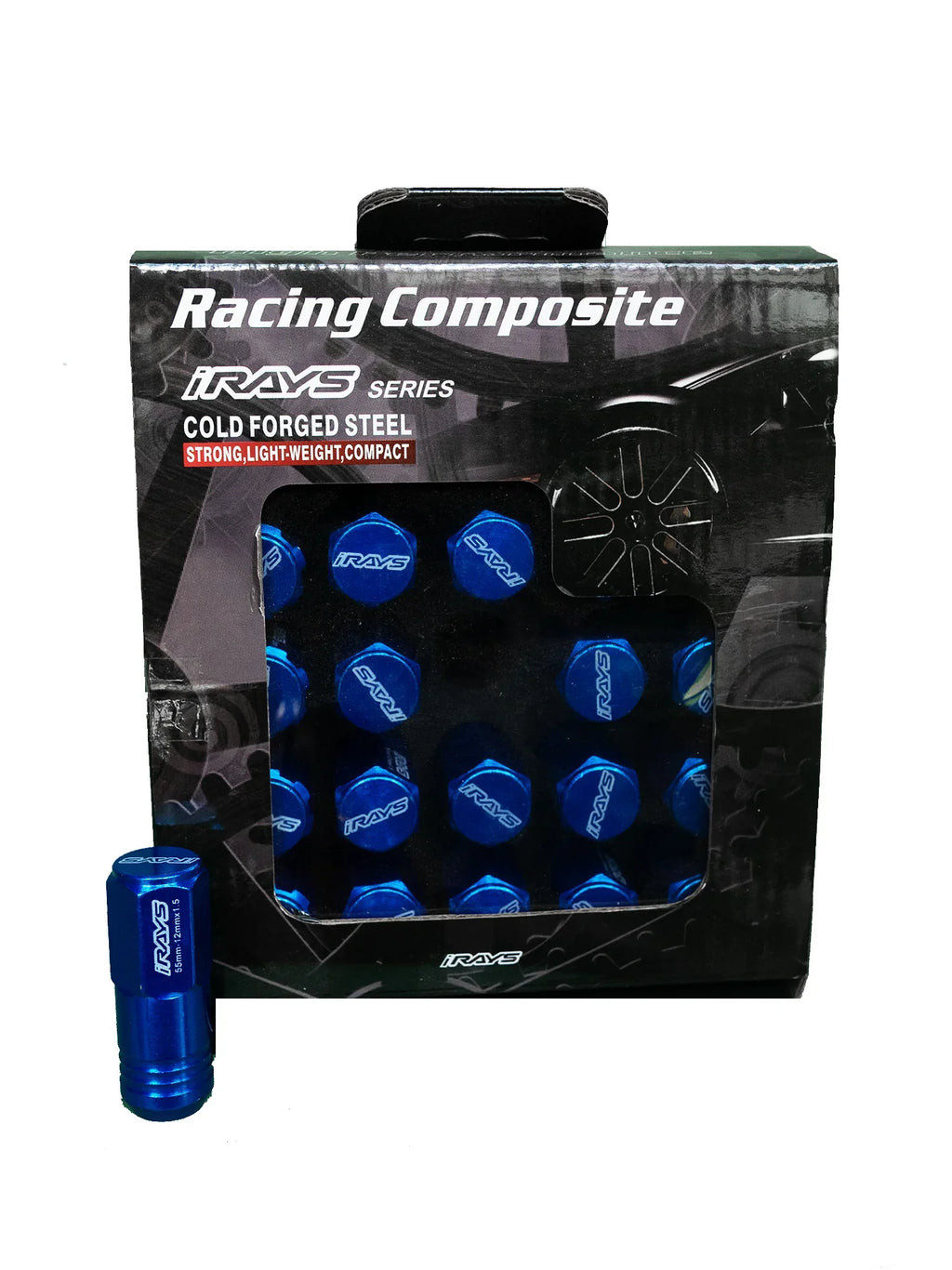 7075 Performance Racing Wheel Nuts in Blue
