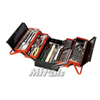 74pcs Mitool combination tool set with fold-out metal tool box