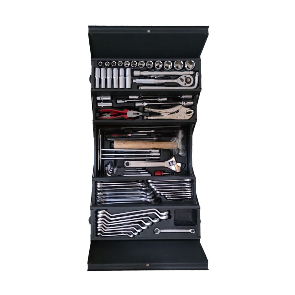 78PCS Socket Tools Set BS-0063 full layout in metal toolbox