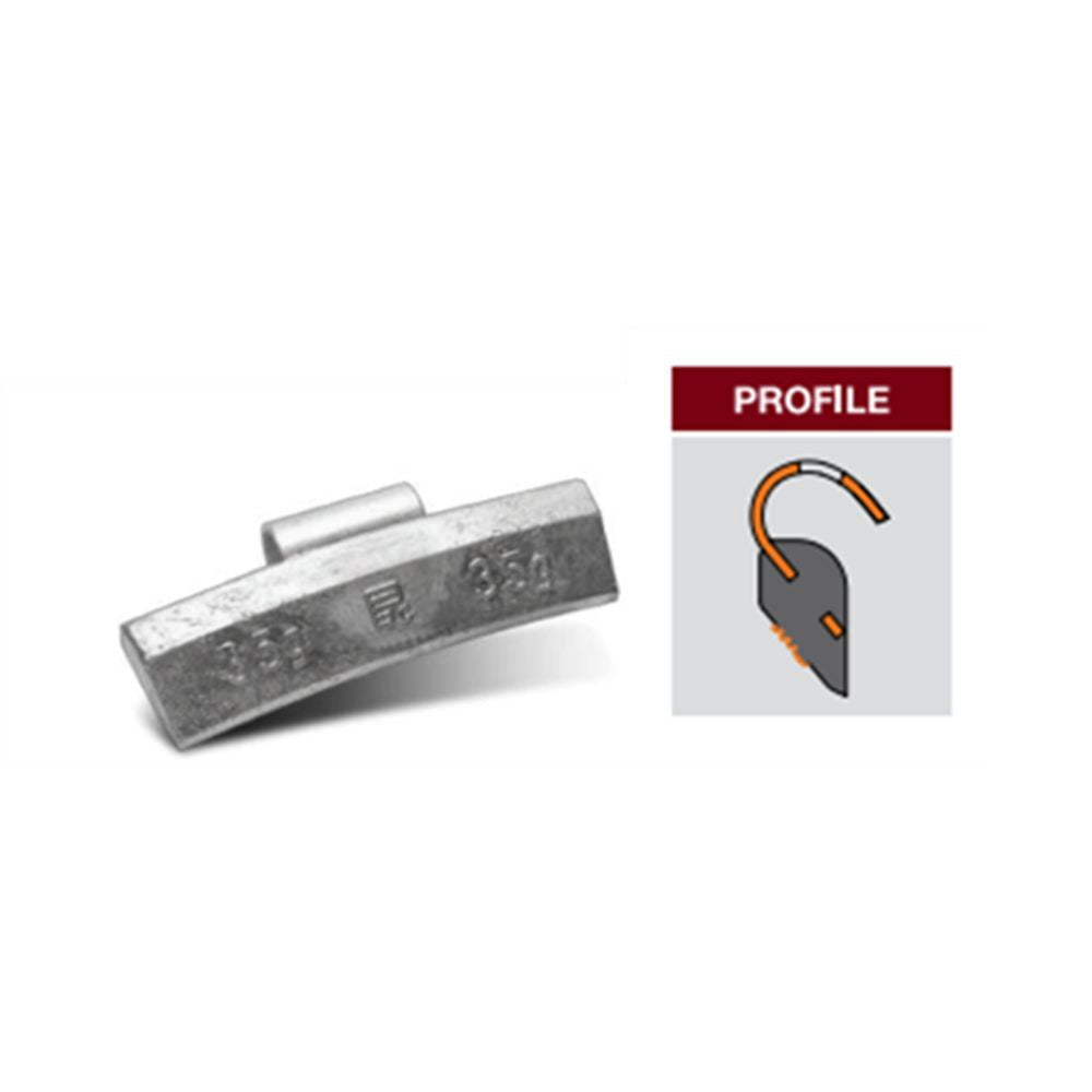 Alloy wheel balance weights in 5g–60g sizes for alloy rims