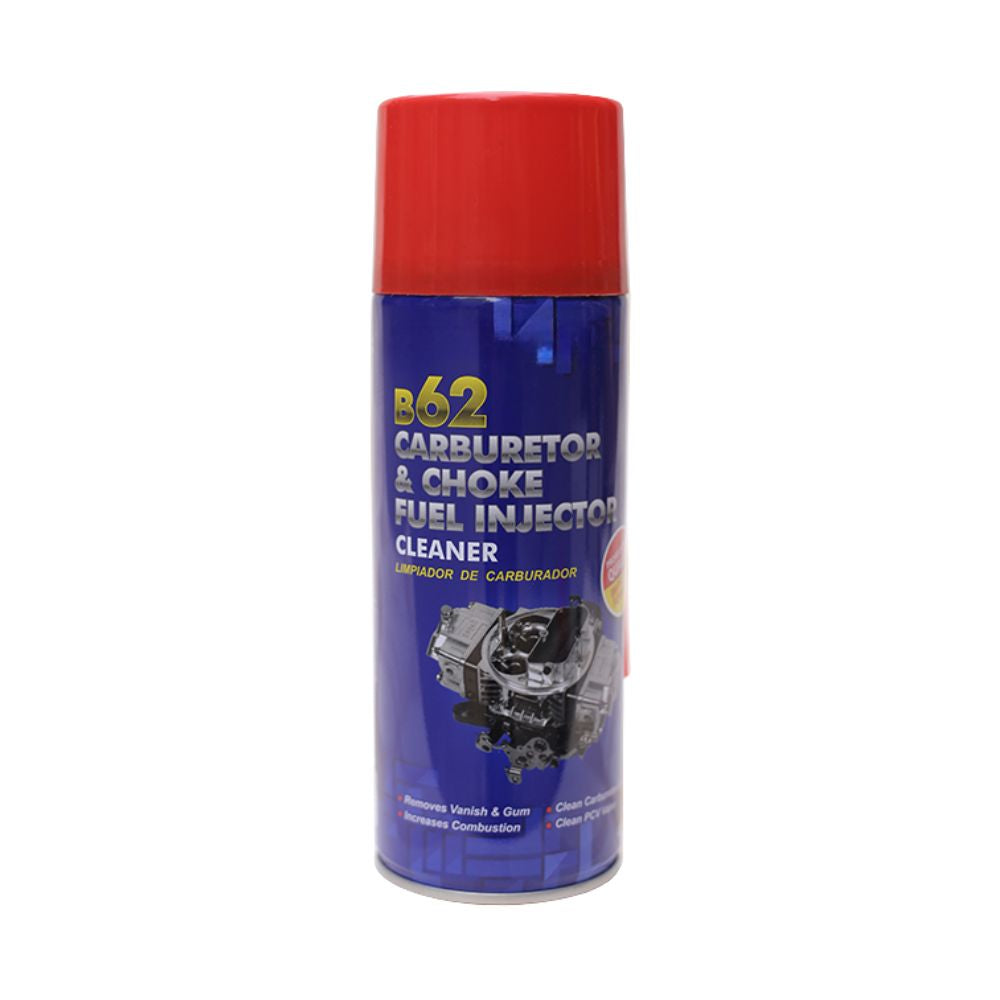 B62 Carburetor and Choke Fuel Injector Cleaner 400ml can for engine cleaning
