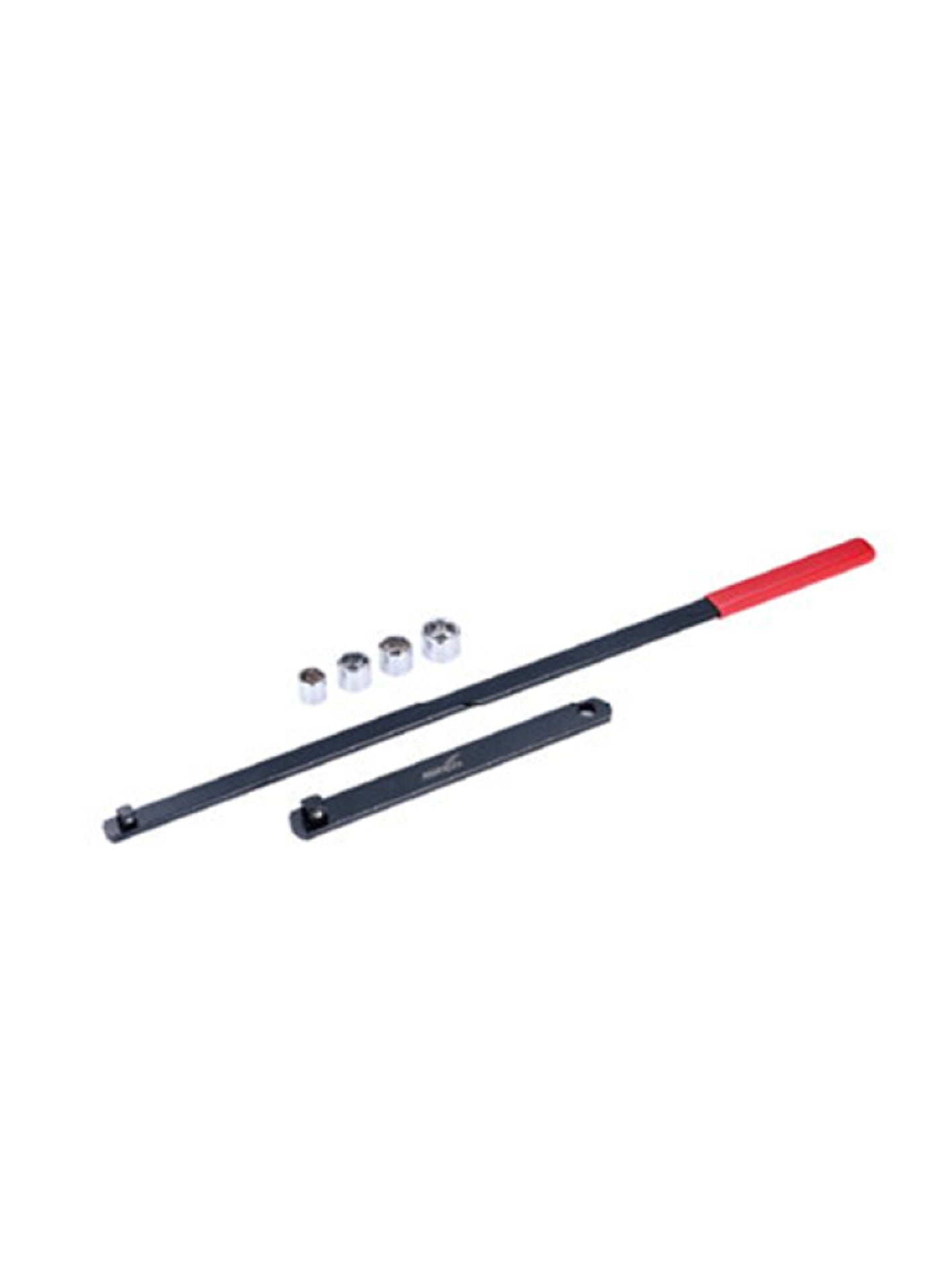Automotive timing belt tension setting tool set with wrenches and sockets