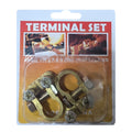 Battery terminal clamp set in blister packaging
