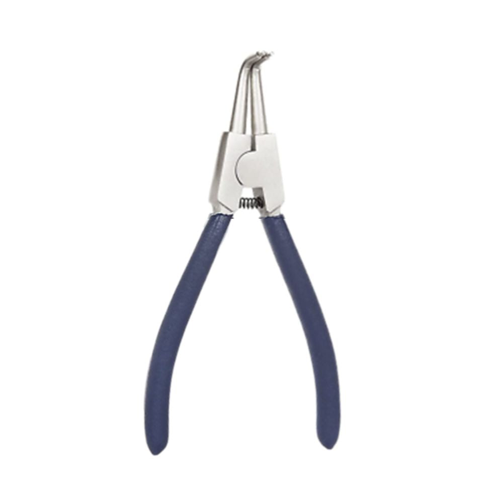 Internal Bent/90° Circlip Plier with blue ergonomic handles.