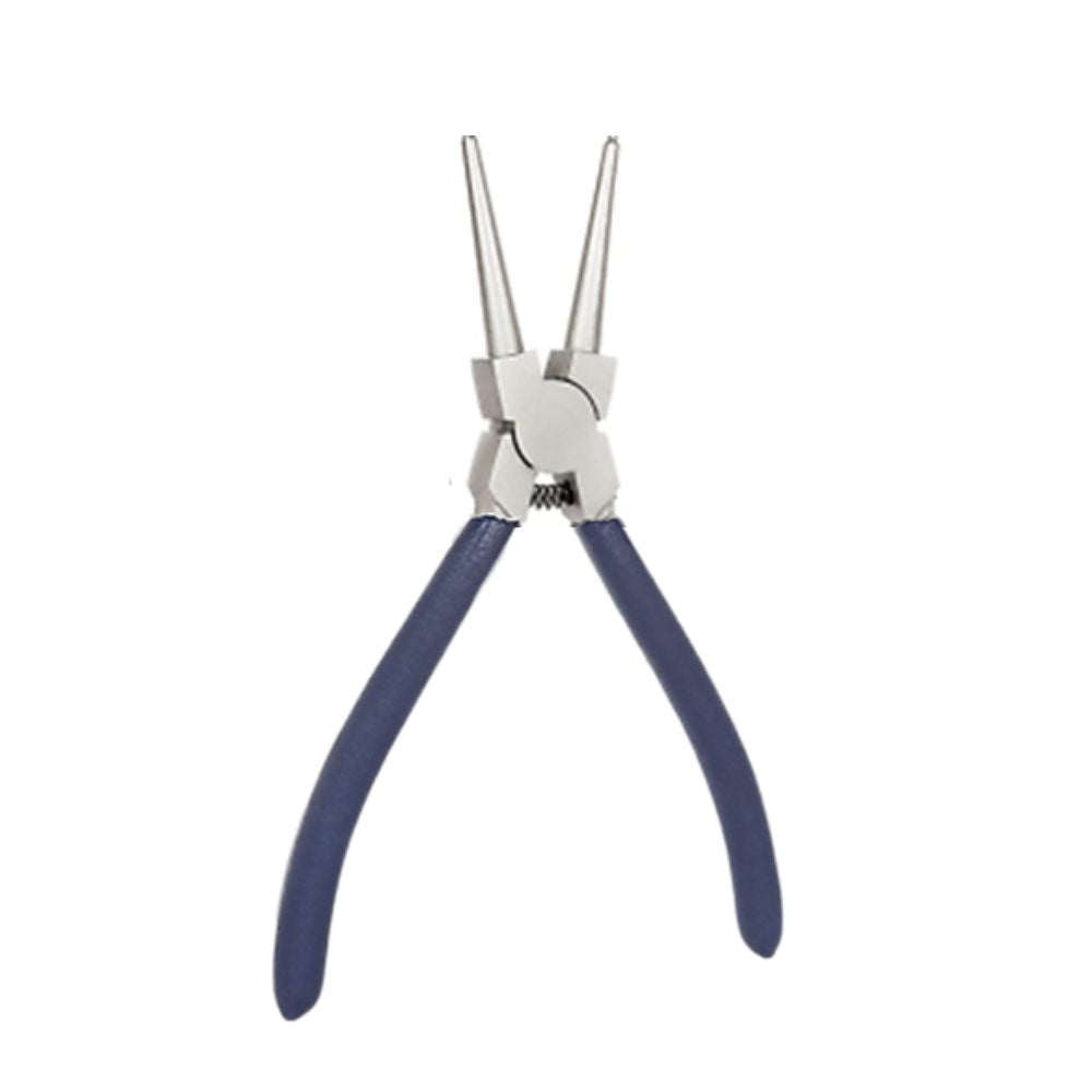 External Straight Circlip Plier with blue ergonomic handles