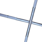 Grey cross spanner with knurled grip sections