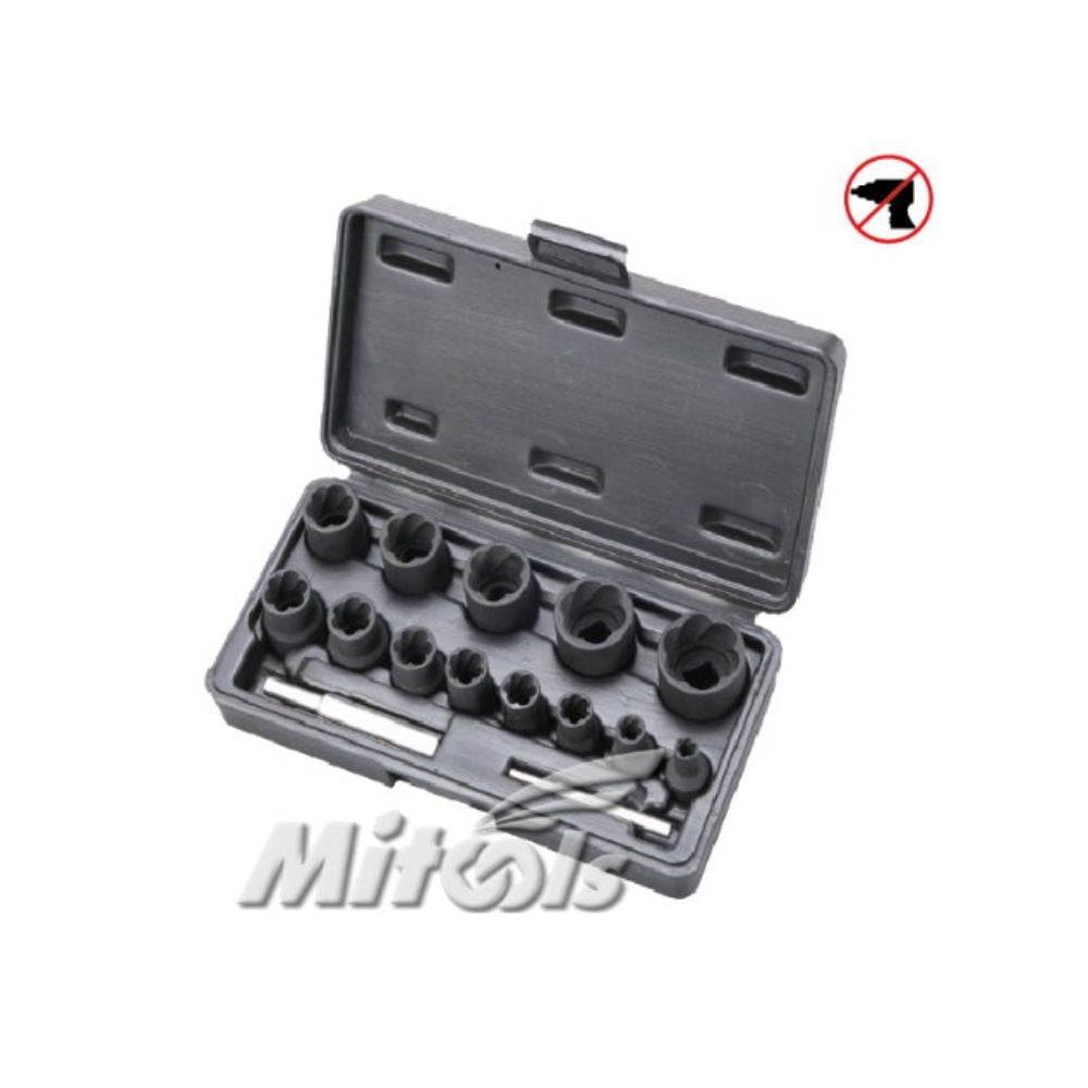 15PCS Twist Socket Set CSSC1031 in blow-moulded case