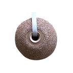 Abrasive contour wheel with textured cutting surface for rubber buffing