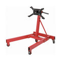 Red 2000lbs engine stand with rotating mounting head
