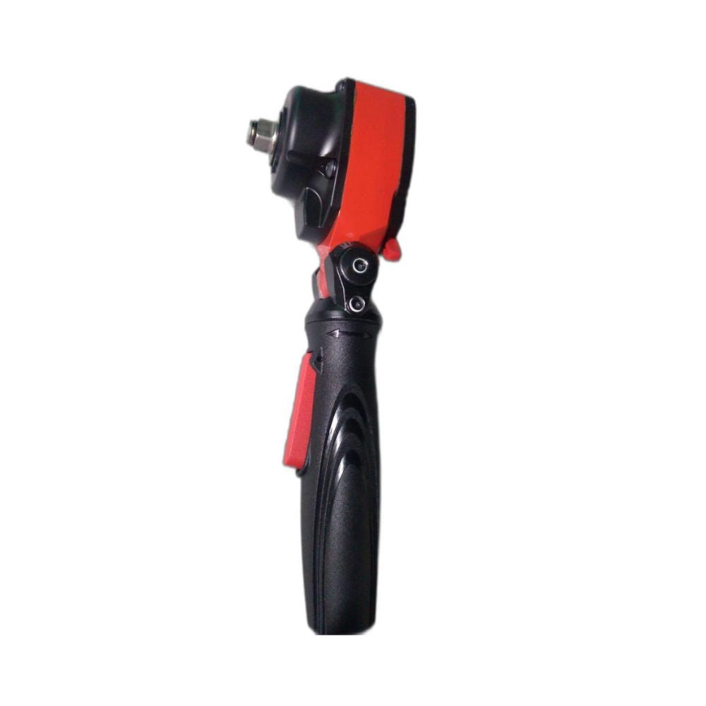 Side profile of FIW 1/2 inch flexible angle impact wrench with compact head and ergonomic handle