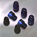 Close-up of GReddy M17 / M17L performance wheel nuts