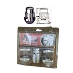 Anti-theft Bullock lock nut set for vehicle wheels M12x1.25