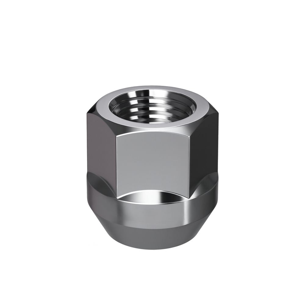 Chrome open-end lug nut for aftermarket wheels – HN09 model