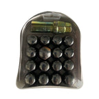 Anti-theft Heptagon Lock Nuts Set with 1 Key – HN15-1 Hard Cover Version