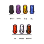 HN15 heptagon wheel nuts with anti-theft design in assorted colours