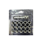 Chrome M12x1.5 allen key wheel nuts

