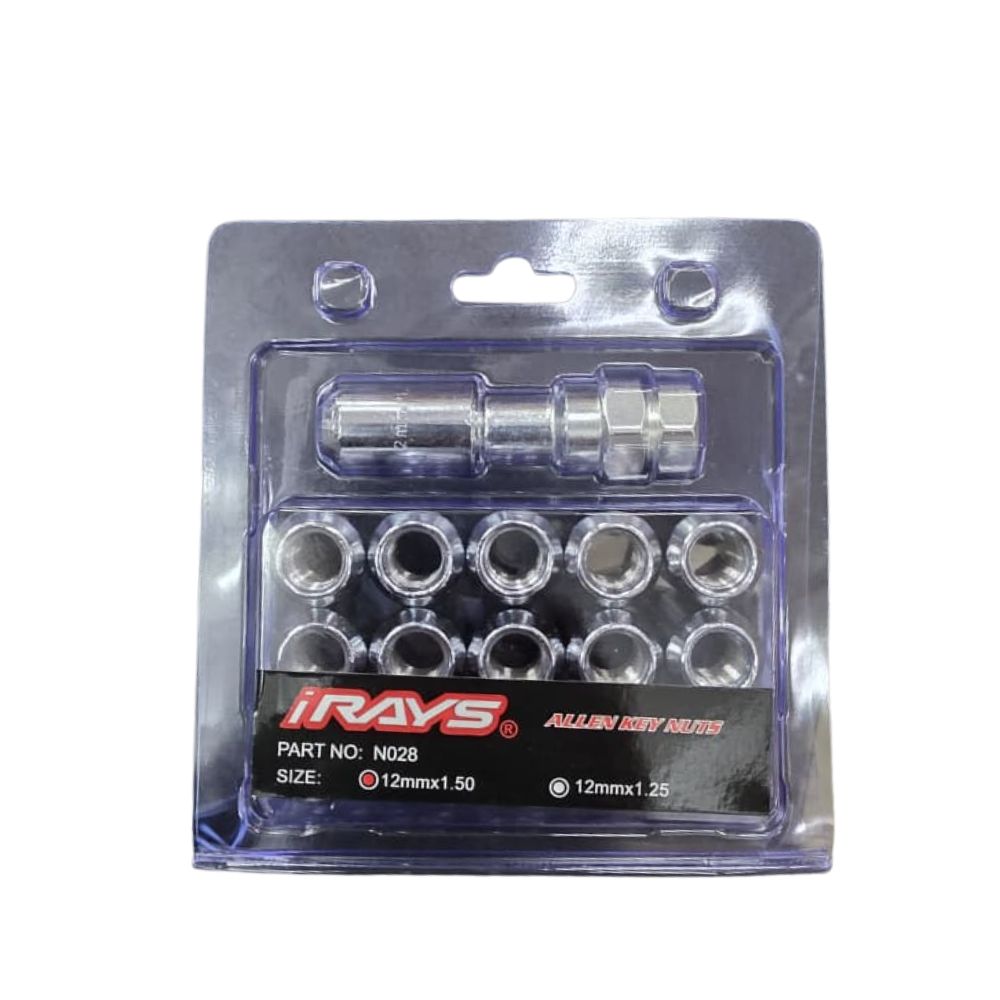 Automotive allen key nut chrome finish
