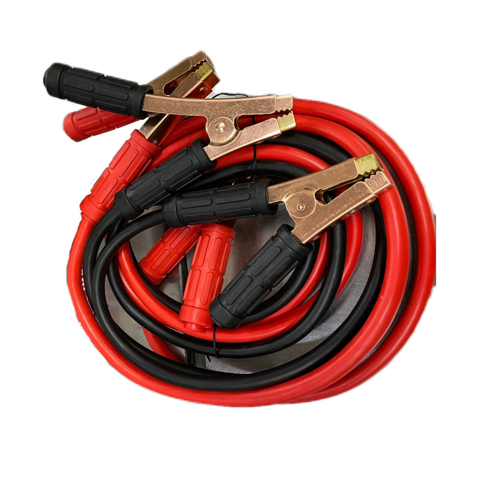 Heavy-duty jump start cable with copper clamps
