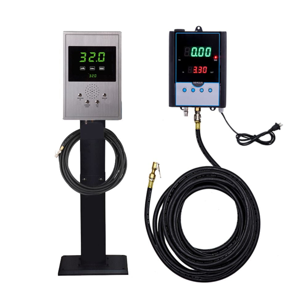 LED automatic tire inflator series DP-Q01, DP-Q01L and DP-Q03