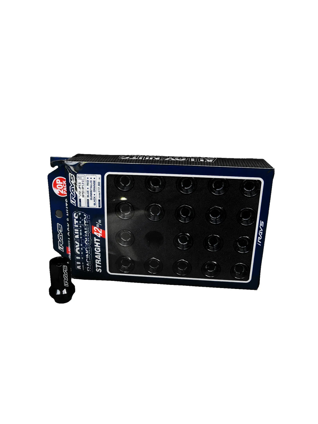 M42 Racing Wheel Nuts in Hyper Black