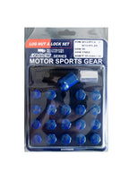M48 Hexagon Wheel Nuts in Blue