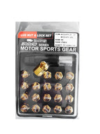 M48 Hexagon Wheel Nuts in Gold