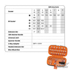 MITOOLS 1/4-inch socket set specifications chart