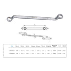 Mitools 75-degree offset ring spanner with DIN 838 specifications