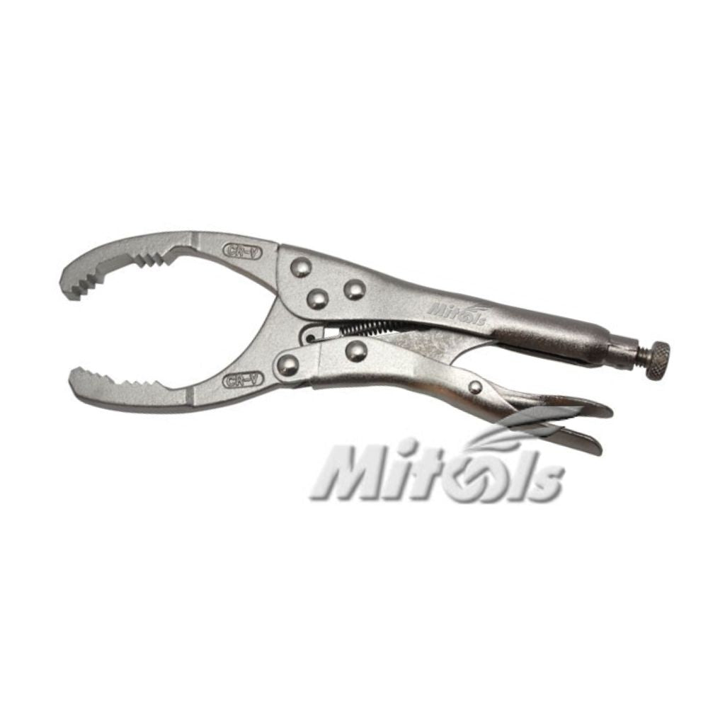 MITOOLS 10-inch oil filter master pliers with adjustable heavy-duty jaws