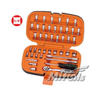 MITOOLS 1/4-inch drive 44-piece socket set in orange case