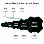 Maruni bias tyre patches sizes (MB Series)