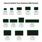 Maruni radial tyre patches sizes (MR Series)