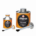 Two cans of Maruni Valkarn with applicators on a white background
