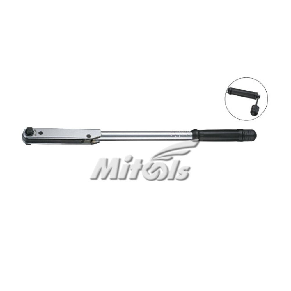Mitools 1/2 inch torque wrench with adjustable scale and black handle