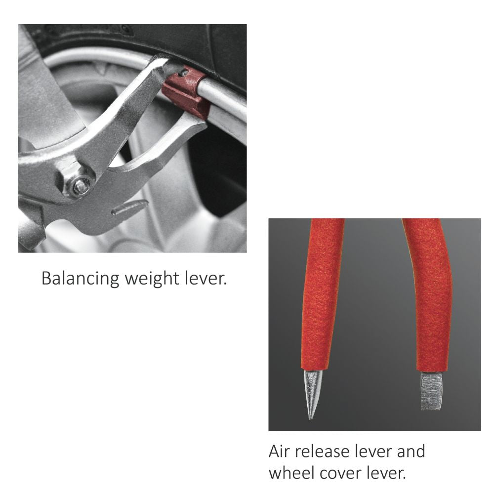 Automotive wheel weight plier for tyre balancing