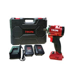 PB400 cordless impact wrench shown with 2 batteries and charger included