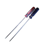 Long-reach R10 tuning screwdrivers in blue and red handles