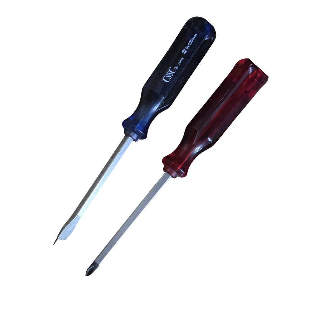 R4 Positive/Negative screwdriver with chrome shaft