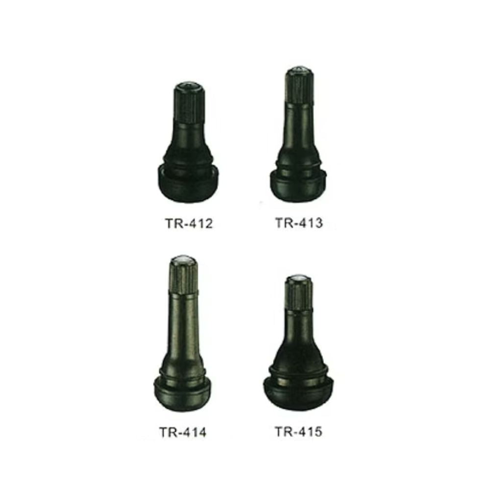 Standard snap-in rubber valve stems for car tires