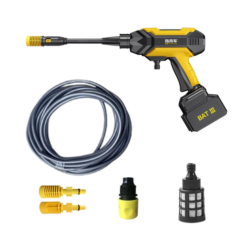 High pressure washer set including 0° and 25° nozzles and connectors