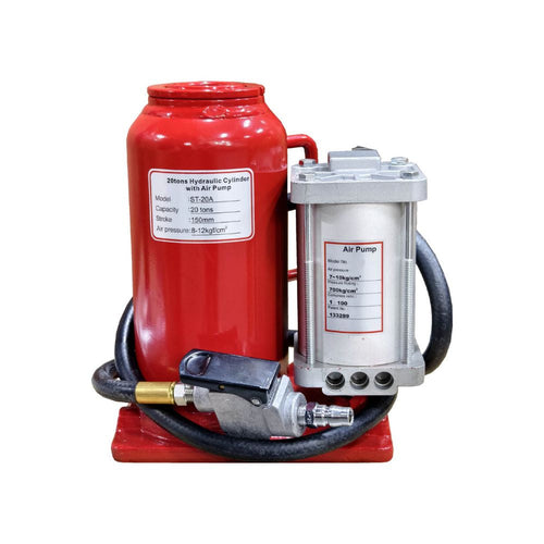 20T air bottle jack models with saddle and air pump fittings