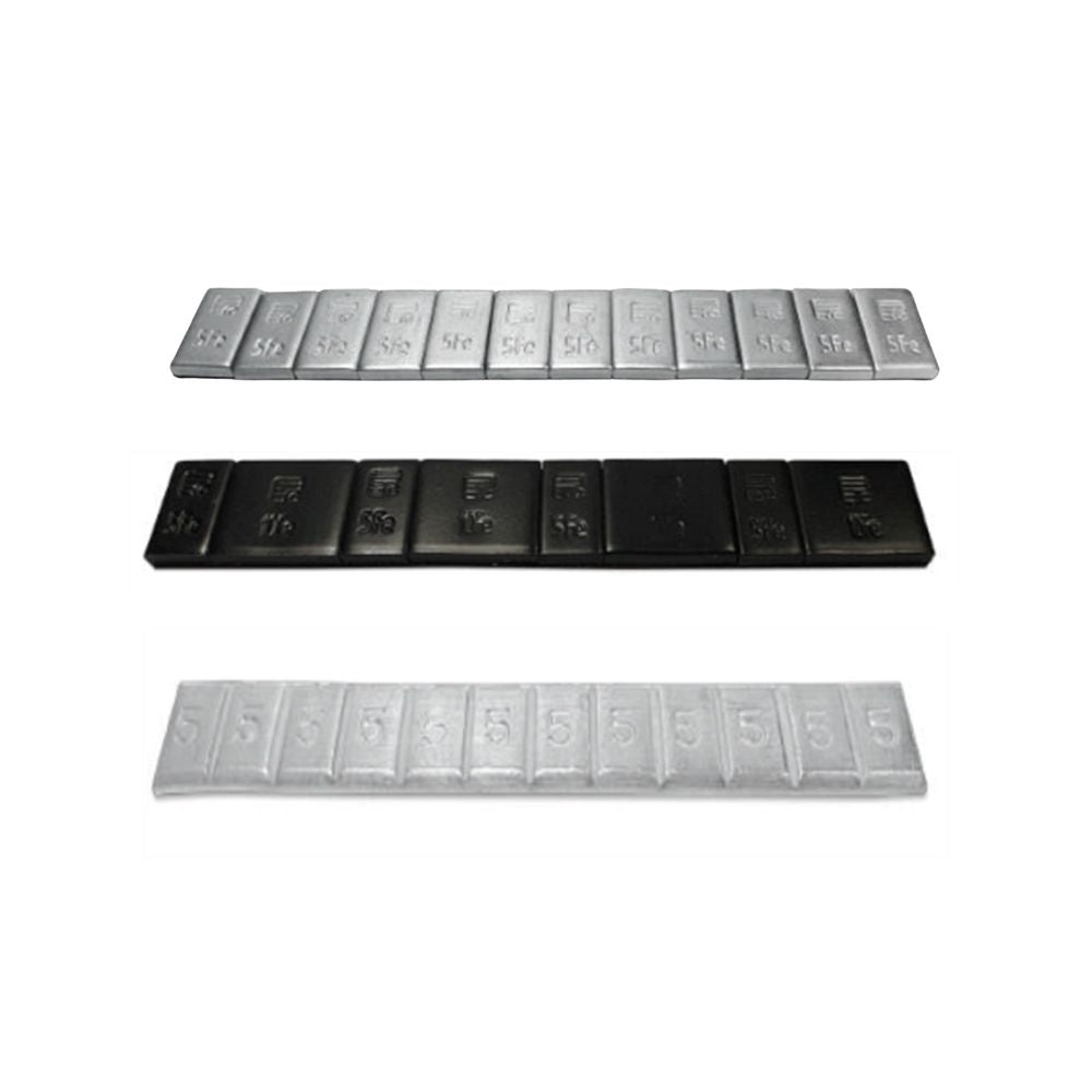 Stick On Wheel Weights Steel Black Lead Variants – 100pcs Box