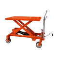 Hydraulic table lifting platform with scissor mechanism
