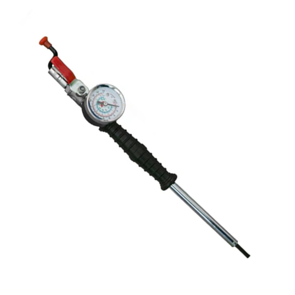 TIGF Fast Air Chuck with built-in pressure gauge and ergonomic grip for tyre inflation
