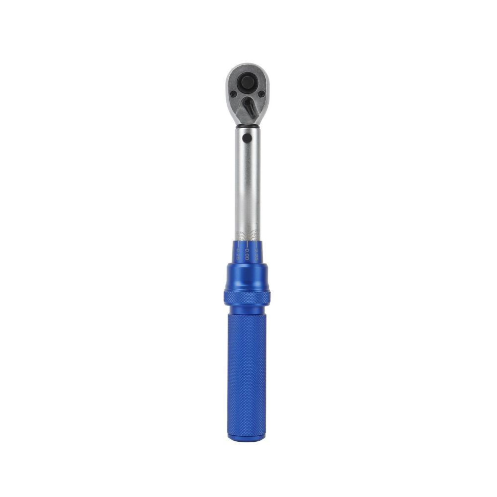Automotive torque wrench with adjustable handle and ratchet head