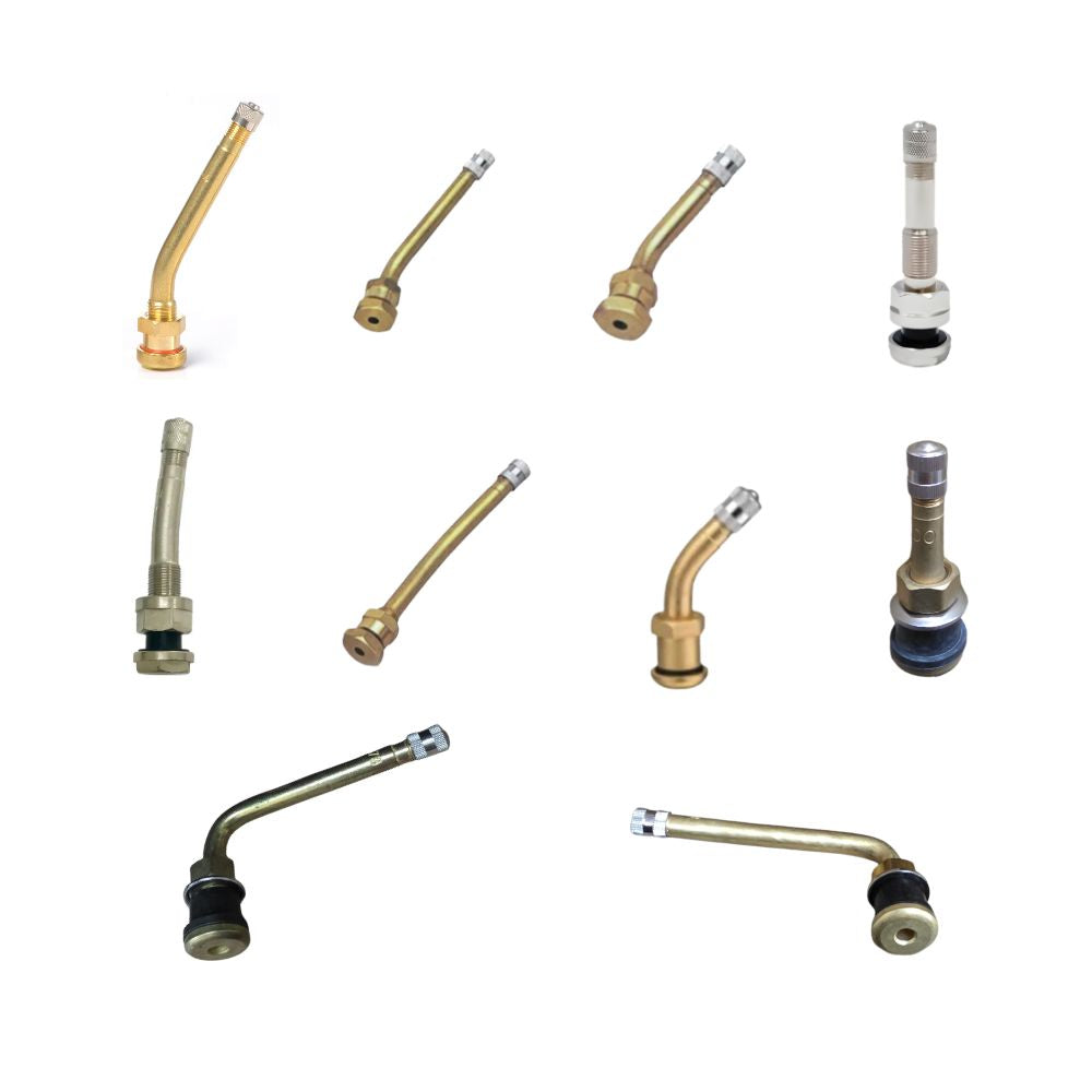 Heavy-duty tyre valve assortment for commercial trucks and machinery
