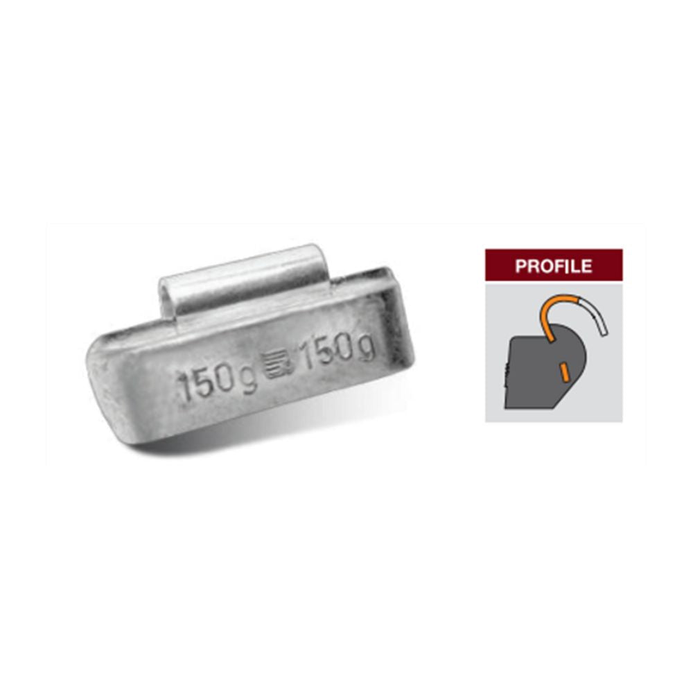 Heavy-duty truck wheel balancing weights in 50g–300g sizes